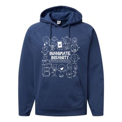 Creator Ink Inanimate Insanity Black And White Performance Fleece Hoodie