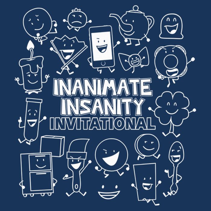 Creator Ink Inanimate Insanity Black And White Drawstring Bag