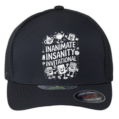 Creator Ink Inanimate Insanity Black And White Flexfit Unipanel Trucker Cap