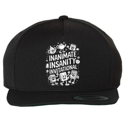Creator Ink Inanimate Insanity Black And White Wool Snapback Cap