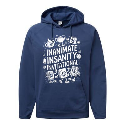 Creator Ink Inanimate Insanity Black And White Performance Fleece Hoodie