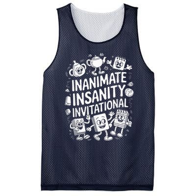 Creator Ink Inanimate Insanity Black And White Mesh Reversible Basketball Jersey Tank