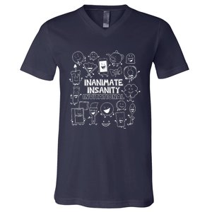 Creator Ink Inanimate Insanity Black And White V-Neck T-Shirt