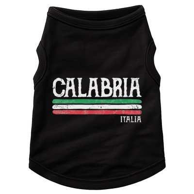 Calabria Italy Italia Souvenir Italian Flag Calabrian Doggie Tank