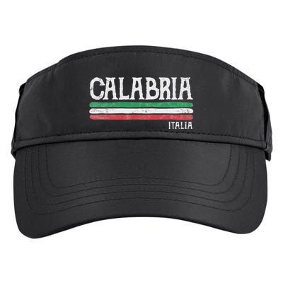 Calabria Italy Italia Souvenir Italian Flag Calabrian Adult Drive Performance Visor