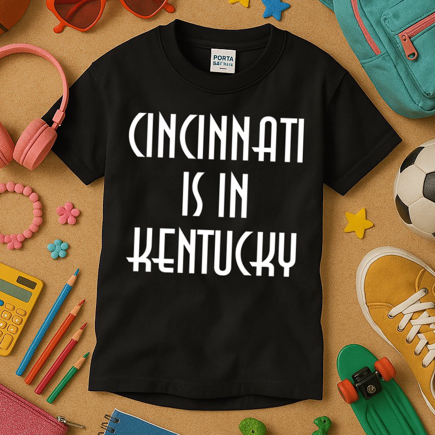 Cincinnati Is In Kentucky Kids T-Shirt
