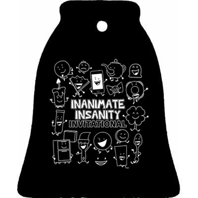 Creator Ink Inanimate Insanity Black And White Ceramic Bell Ornament