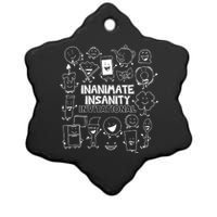 Creator Ink Inanimate Insanity Black And White Ceramic Star Ornament