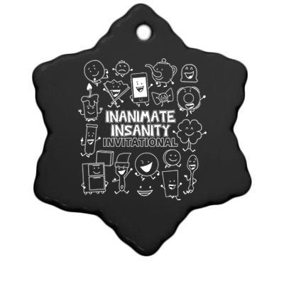 Creator Ink Inanimate Insanity Black And White Ceramic Star Ornament