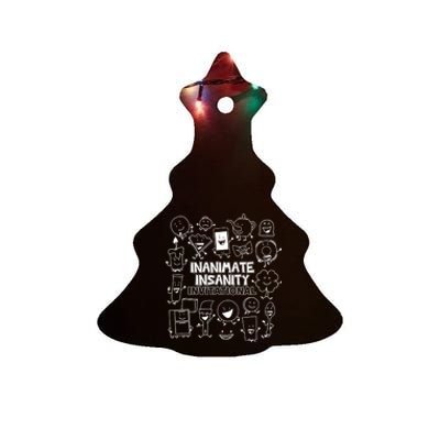 Creator Ink Inanimate Insanity Black And White Ceramic Tree Ornament