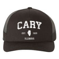 Cary Illinois Il Vintage Sports Yupoong Adult 5-Panel Trucker Hat