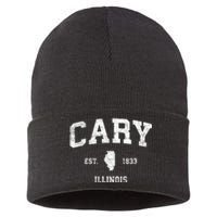 Cary Illinois Il Vintage Sports Sustainable Knit Beanie