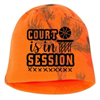 Court Is In Session Gift For Basketball Player Team Sport Bball Kati - Camo Knit Beanie