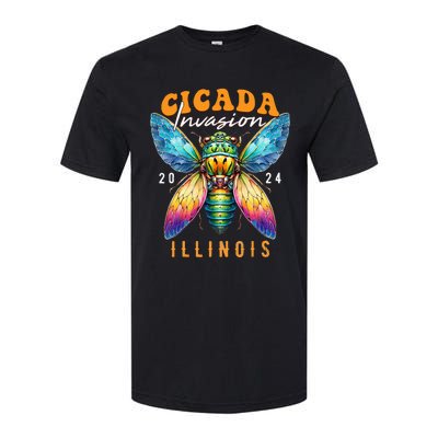 Cicada Invasion Illinois 2024 Insect Broods Xix And Xiii Softstyle® CVC T-Shirt