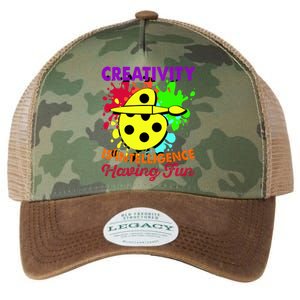 Creativity Is Intelligence Having Fun Legacy Tie Dye Trucker Hat