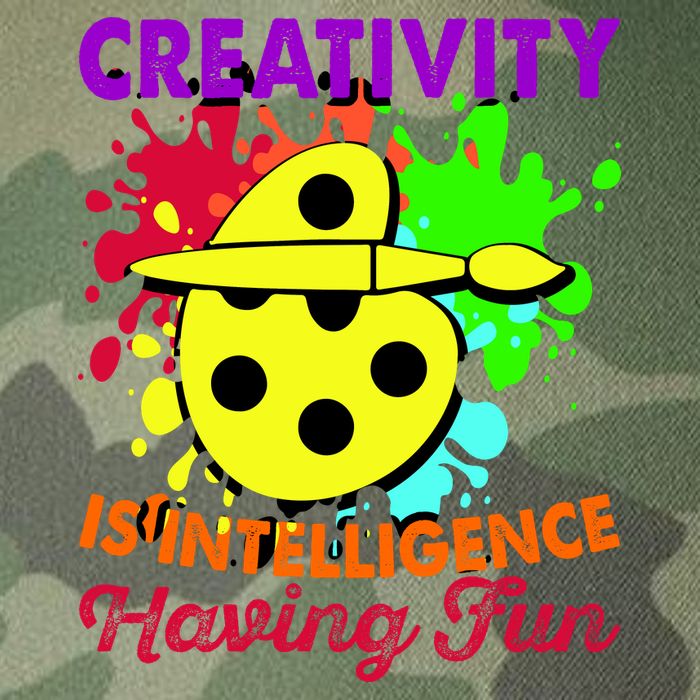 Creativity Is Intelligence Having Fun Legacy Tie Dye Trucker Hat