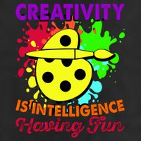 Creativity Is Intelligence Having Fun 25L Jumbo Tote