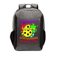 Creativity Is Intelligence Having Fun Vector Backpack