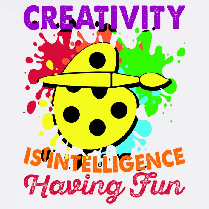 Creativity Is Intelligence Having Fun Hoodie