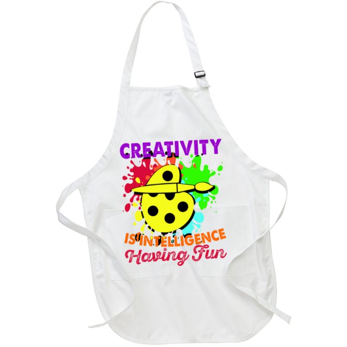 Creativity Is Intelligence Having Fun Apron