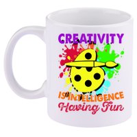 Creativity Is Intelligence Having Fun 11oz C Handle Ceramic Mug