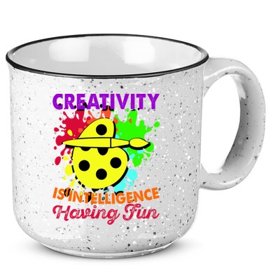 Creativity Is Intelligence Having Fun 15oz Campfire Ceramic Mug