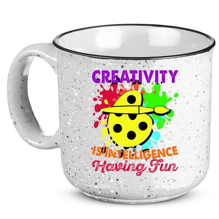 Creativity Is Intelligence Having Fun 15oz Campfire Ceramic Mug