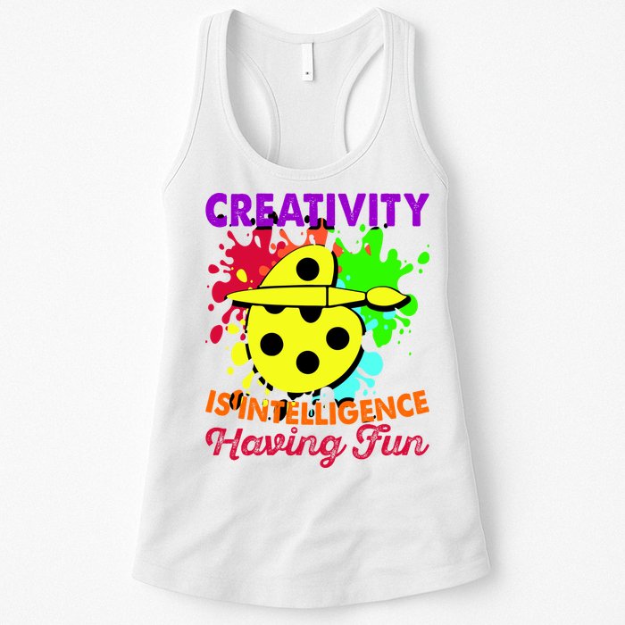 Creativity Is Intelligence Having Fun Womens Tank Top