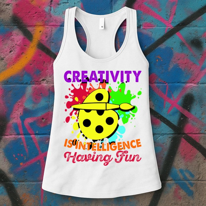 Creativity Is Intelligence Having Fun Womens Tank Top