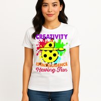 Creativity Is Intelligence Having Fun Womens T-Shirt