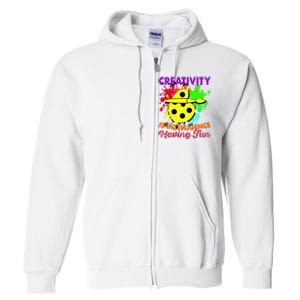 Creativity Is Intelligence Having Fun Full Zip Hoodie