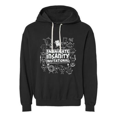 Creator Ink Inanimate Insanity Black And White Garment-Dyed Fleece Hoodie