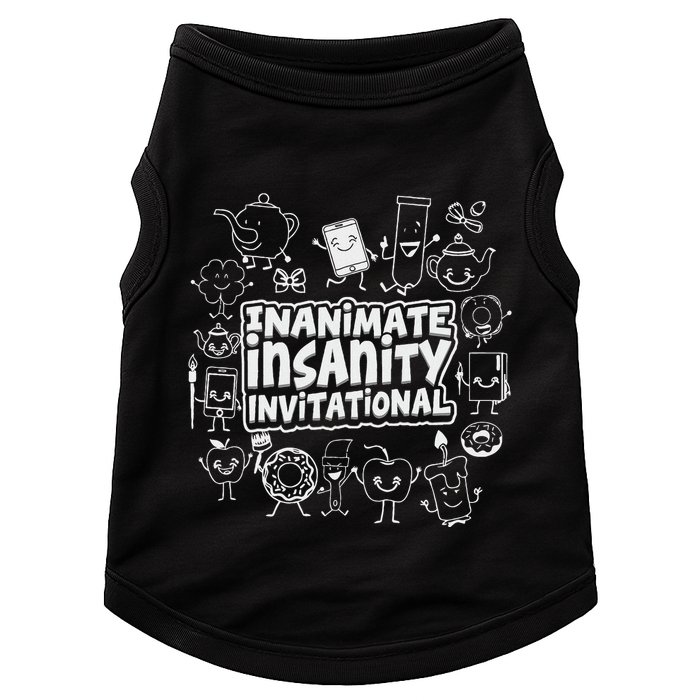 Creator Ink Inanimate Insanity Black And White Doggie Tank