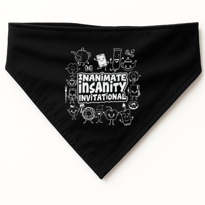Creator Ink Inanimate Insanity Black And White USA-Made Doggie Bandana