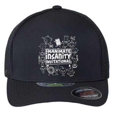 Creator Ink Inanimate Insanity Black And White Flexfit Unipanel Trucker Cap