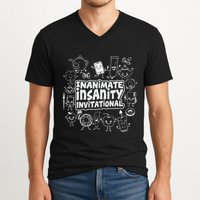 Creator Ink Inanimate Insanity Black And White V-Neck T-Shirt