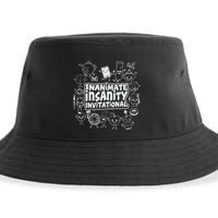 Creator Ink Inanimate Insanity Black And White Sustainable Bucket Hat