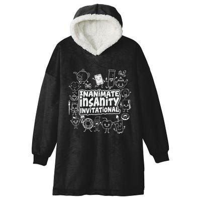 Creator Ink Inanimate Insanity Black And White Hooded Wearable Blanket