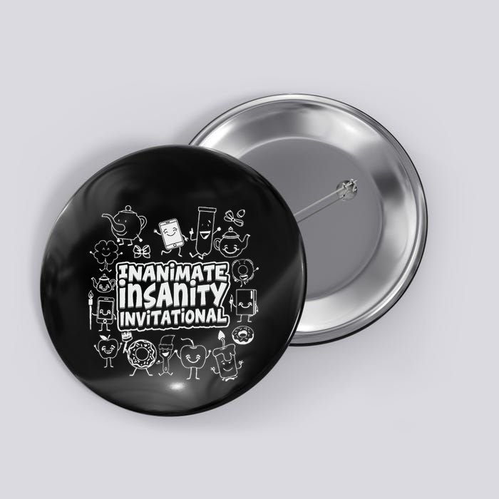 Creator Ink Inanimate Insanity Black And White Button