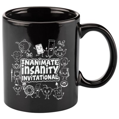 Creator Ink Inanimate Insanity Black And White 11oz C Handle Ceramic Mug