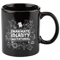 Creator Ink Inanimate Insanity Black And White 11oz C Handle Ceramic Mug