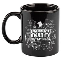 Creator Ink Inanimate Insanity Black And White 11oz C Handle Ceramic Mug