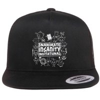Creator Ink Inanimate Insanity Black And White Flatbill Hat