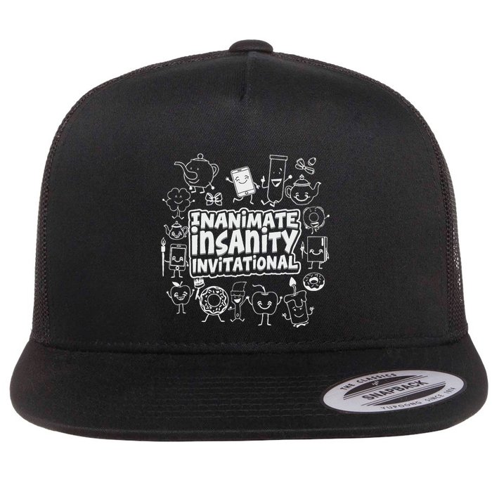 Creator Ink Inanimate Insanity Black And White Flatbill Hat