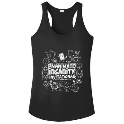 Creator Ink Inanimate Insanity Black And White Ladies PosiCharge Competitor Racerback Tank