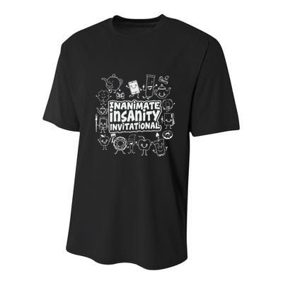 Creator Ink Inanimate Insanity Black And White Youth Performance Sprint T-Shirt
