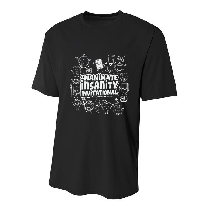 Creator Ink Inanimate Insanity Black And White Youth Performance Sprint T-Shirt