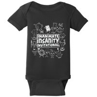 Creator Ink Inanimate Insanity Black And White Baby Bodysuit