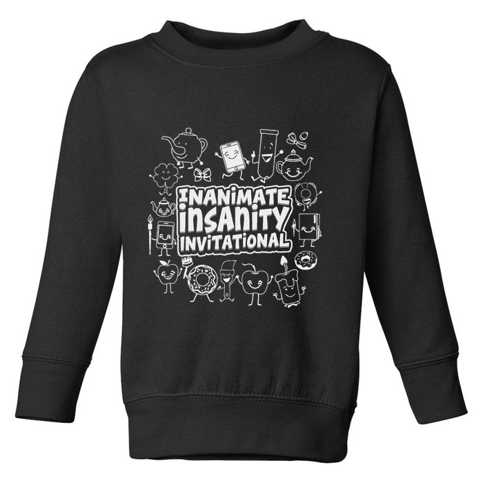 Creator Ink Inanimate Insanity Black And White Toddler Sweatshirt