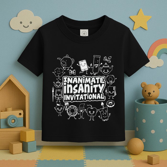Creator Ink Inanimate Insanity Black And White Toddler T-Shirt